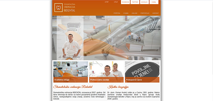 Webseite - HUSKIĆ RIDENTAL
