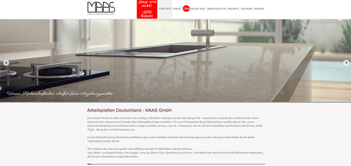 Webseite - MAAS GMBH
