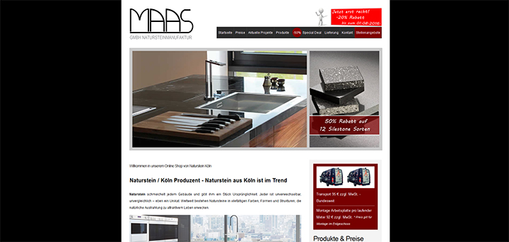 Webseite - Naturstein Köln