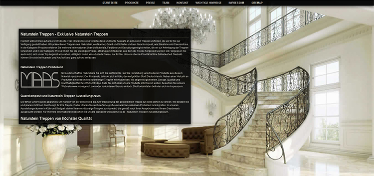 Webseite - Treppen Deutschland