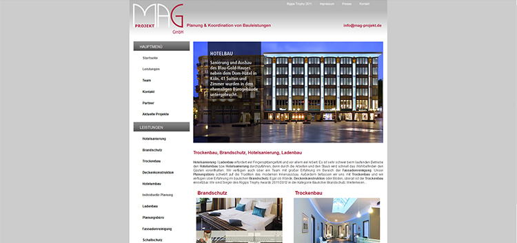 Webseite - MAG Projekt