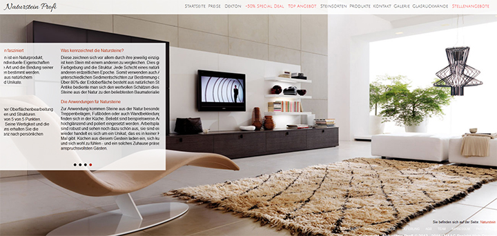 Webseite - Naturstein Profi