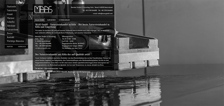 Webseite - Granit Natursteinhandel