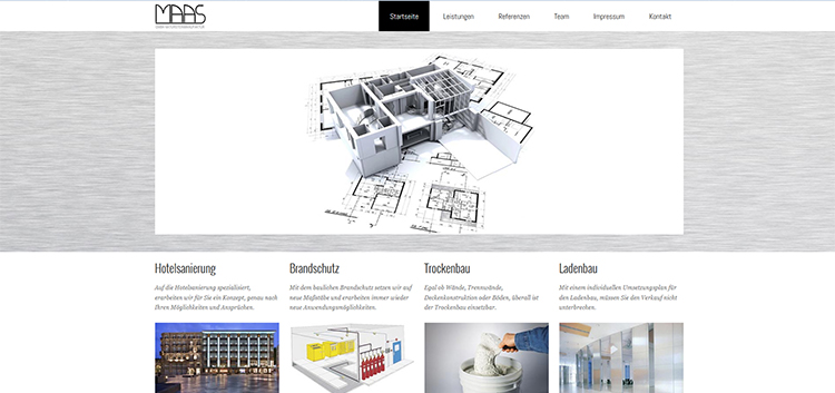 Webseite - Sanierung Trockenbau MAAS GmbH