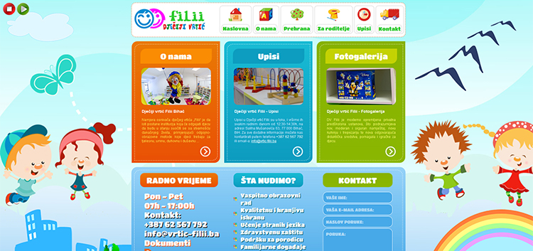 Webseite - Vrtić Fili