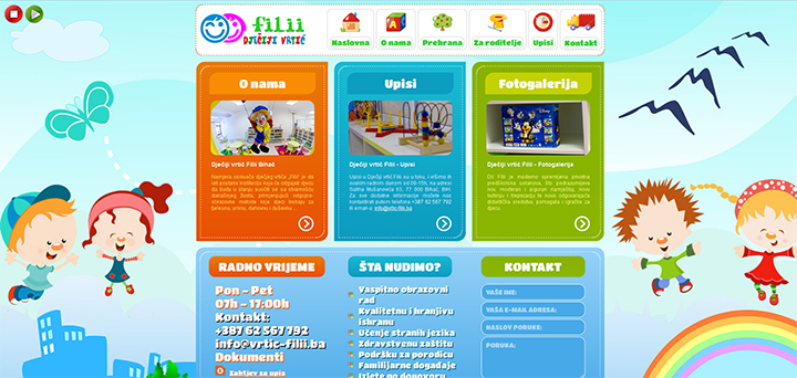 Webseite - Vrtić Fili