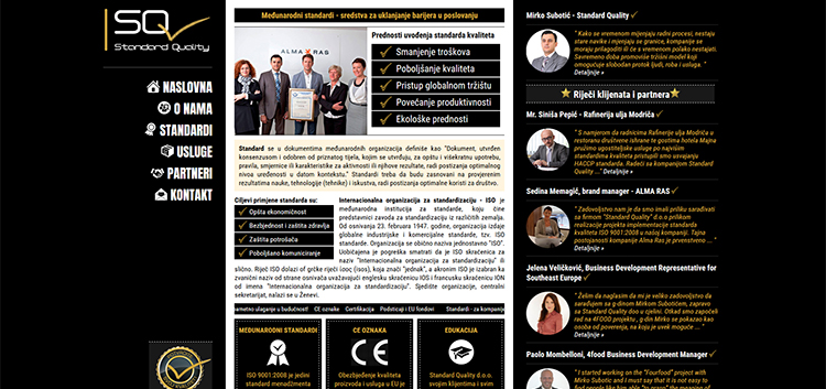 Web site - ISO STANDARD QUALITY