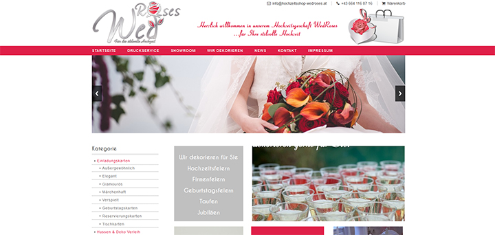 Web page - Wedroses