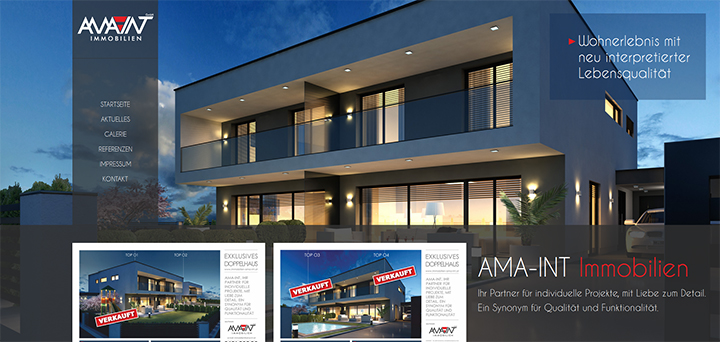 Internet stranice - IMMOBILIEN AMA-INT