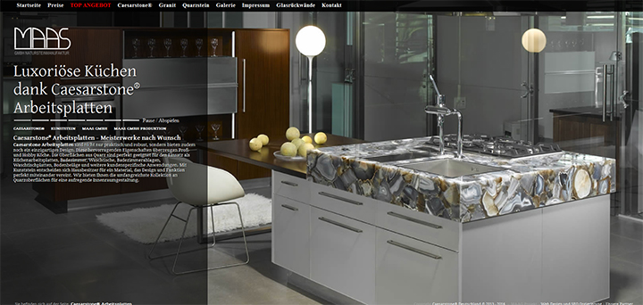 Internet stranice - MAAS MARMOR DEUTSCHLAND